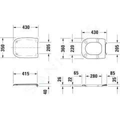 Duravit WC sedátko, bílá 0067310000