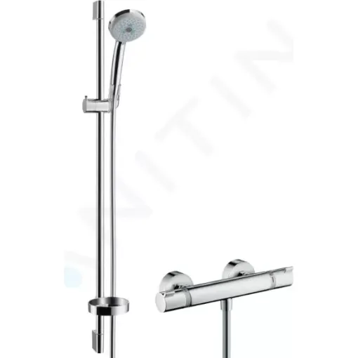 Hansgrohe Sprchový set s termostatem, 3 proudy, tyč 90 cm, chrom 27085000