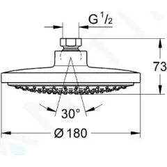 Grohe Hlavová sprcha, průměr 18 cm, chrom 27492000