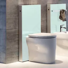 Geberit Sanitární modul pro stojící WC, 101 cm, boční přívod vody, mátově zelená 131.003.SL.5