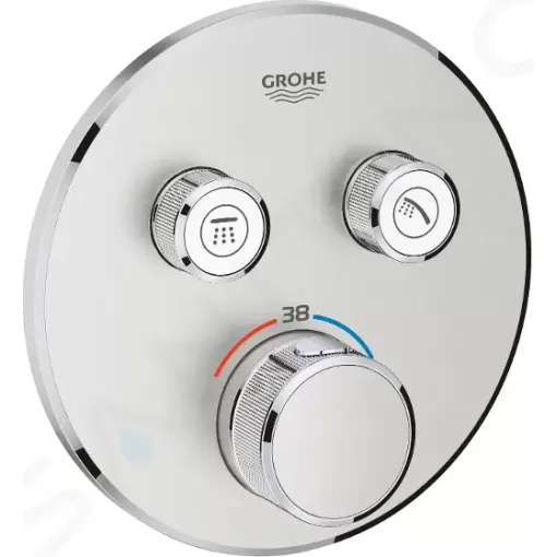 Grohe Termostatická sprchová baterie pod omítku, 2 ventily, supersteel 29119DC0