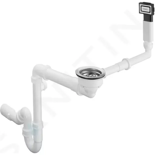 Hansgrohe Odtoková a přepadová souprava pro granitový jednodřez, chrom 43927000