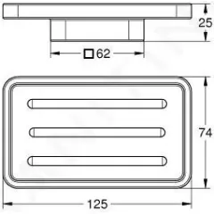 Grohe Miska na mýdlo, daVinci saténová bílá 40806000