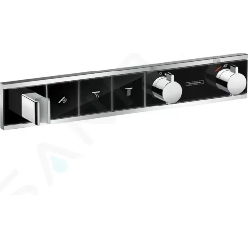 Hansgrohe Termostatická sprchová baterie pod omítku, pro 3 výstupy, černá/chrom 15356600