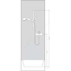 Hansgrohe Sprchový set 120 s termostatem Ecostat Select, 3 proudy, chrom 27038000