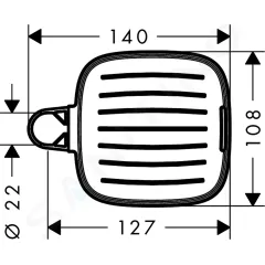 Hansgrohe Miska na mýdlo, chrom 26519000