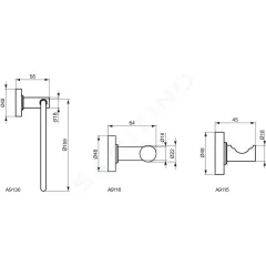 Ideal Standard Dvojháček, chrom A9116AA