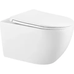 kielle Závěsné WC se sedátkem SoftClose, Rimless, bílá 30115002