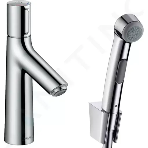 Hansgrohe Umyvadlová baterie 100 s ruční sprchou Bidette, chrom 72291000