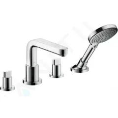 Hansgrohe Čtyřotvorová vanová baterie na okraj vany s výtokem 171 mm, chrom 31446000