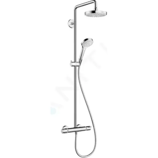 Hansgrohe Sprchový set Showerpipe 180 s termostatem, 2 proudy, bílá/chrom 27253400
