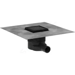 Hansgrohe Podlahová vpust, 10x10 cm, matná černá 56250670