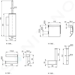 Ideal Standard Držák na rezervní toaletní papír, chrom N1383AA
