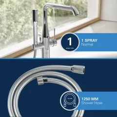 Grohe Vanová baterie do podlahy, chrom 23491001