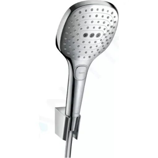Hansgrohe Set sprchové hlavice E 120, 3 proudy, držáku a hadice, chrom 26700000
