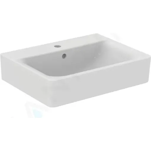 Ideal Standard Umyvadlo Cube, 60x46x18 cm, s přepadem, otvor pro baterii, bílá E714101