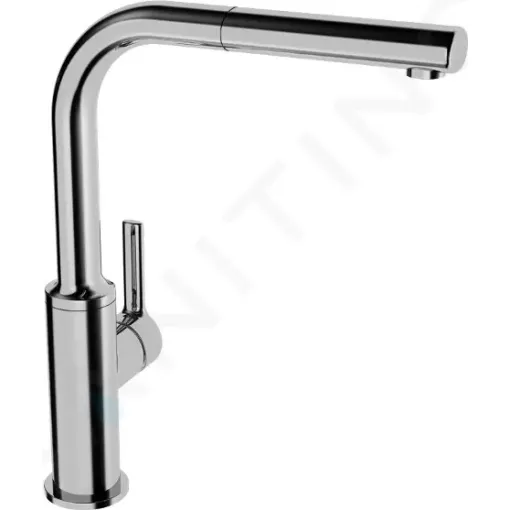 Hansa Páková dřezová baterie, s vytahovací sprškou, chrom 54912273