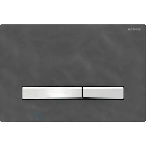 Geberit Ovládací tlačítko splachování, chrom/břidlice Mustang 115.788.JM.2