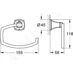 Grohe Držák toaletního papíru, chrom/zlato 40625IG0