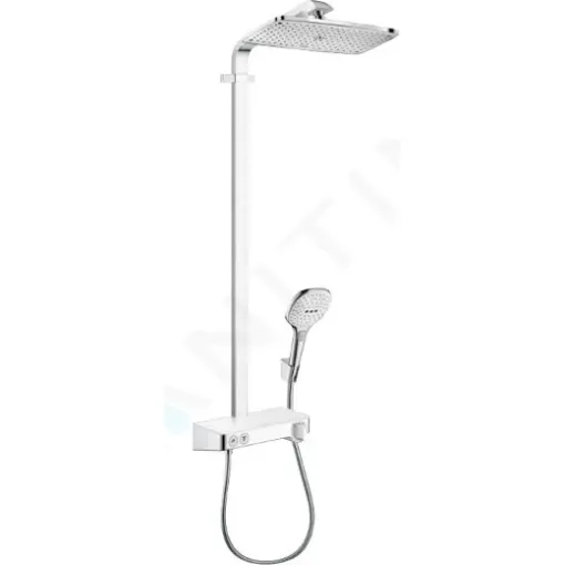 Hansgrohe Sprchový set Showerpipe 360 s termostatem ShowerTablet Select 300, bílá/chrom 27288400