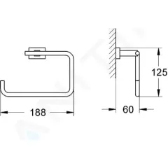 Grohe Držák na ručník, chrom 40510001