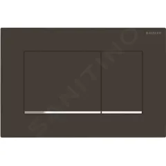 Geberit Ovládací tlačítko splachování, černá mat/chrom 115.883.14.1