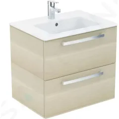 Ideal Standard Skříňka s umyvadlem 610x450 mm, 2 zásuvky, dekor dub pískový K2979OS