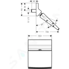 Hansgrohe Hlavová sprcha Rainfall 150, chrom 26442000