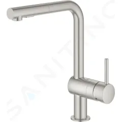 Grohe Dřezová baterie s výsuvnou sprškou, supersteel 30274DC0