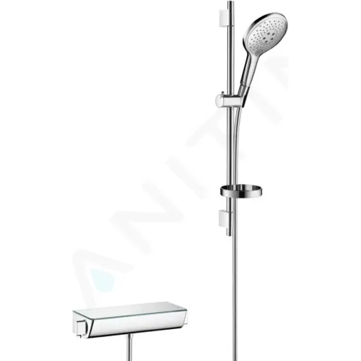 Hansgrohe Sprchový set s termostatem, 15 cm, 3 proudy, bílá/chrom 27036400
