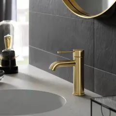 Grohe Páková umyvadlová baterie S, kartáčovaný Cool Sunrise 23590GN1