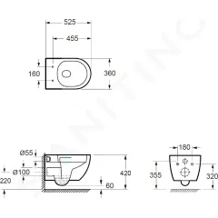 kielle Závěsné WC se sedátkem SoftClose, Vortex Rimless, bílá 30102004