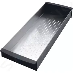 Franke Odkapávací miska pro dřezy, 156x439x54 mm, nerez/černý plast 112.0066.060