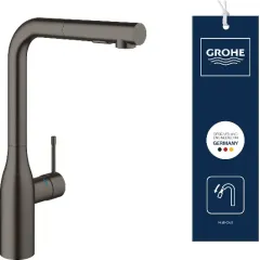 Grohe Dřezová baterie s výsuvnou sprškou, kartáčovaný tmavý grafit 30270AL0