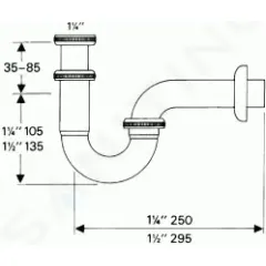 Hansgrohe Sifon, chrom 53002000