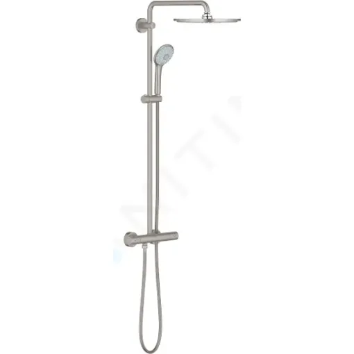 Grohe Sprchový set 310 s termostatem, 3 proudy, supersteel 26075DC0
