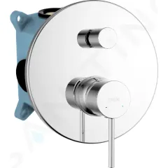 kielle Baterie pod omítku pro 2 spotřebiče, s tělesem, chrom 10315200