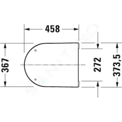 Duravit WC sedátko, softclose, bílá 0020090000