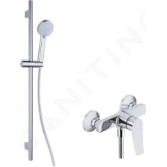 kielle Sprchový set s baterií, tyčí, hadicí a sprchovou hlavicí, chrom 20627SN120