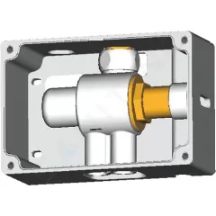 Ideal Standard Termostatický připojovací box pro směšování teploty (univerzální použitelný se všemi sensorovými bateriemi), neutrální A3813NU
