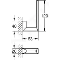 Grohe Držák rezervního toaletního papíru, chrom 40784000