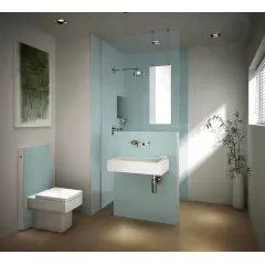 Geberit Sanitární modul pro stojící WC, 101 cm, boční přívod vody, mátově zelená 131.003.SL.5
