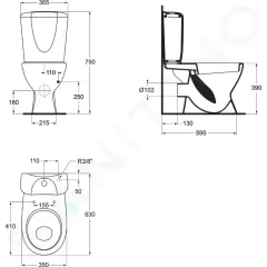 Ideal Standard WC sedátko, bílá W300201