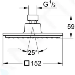 Grohe Hlavová sprcha, chrom 27705000