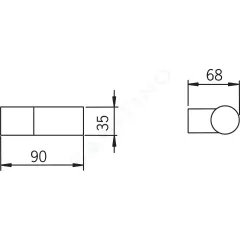 Hansa Držák sprchy, chrom 64390100