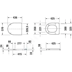Duravit WC sedátko, bílá 0063810000