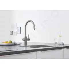 Grohe Dřezová baterie Connected, s chladícím zařízením a filtrací, supersteel 31541DC0