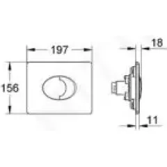 Grohe Ovládací tlačítko, alpská bílá 38506SH0