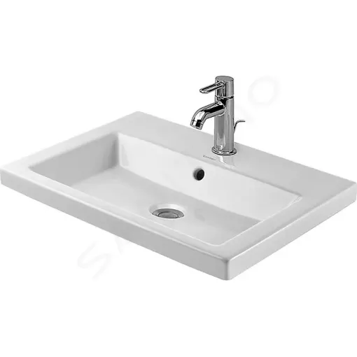 Duravit Umyvadlo 60x43 cm, s přepadem, s otvorem pro baterii, bílá 0347600000