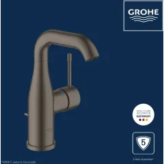 Grohe Umyvadlová baterie s výpustí, kartáčovaný tmavý grafit 23462AL1